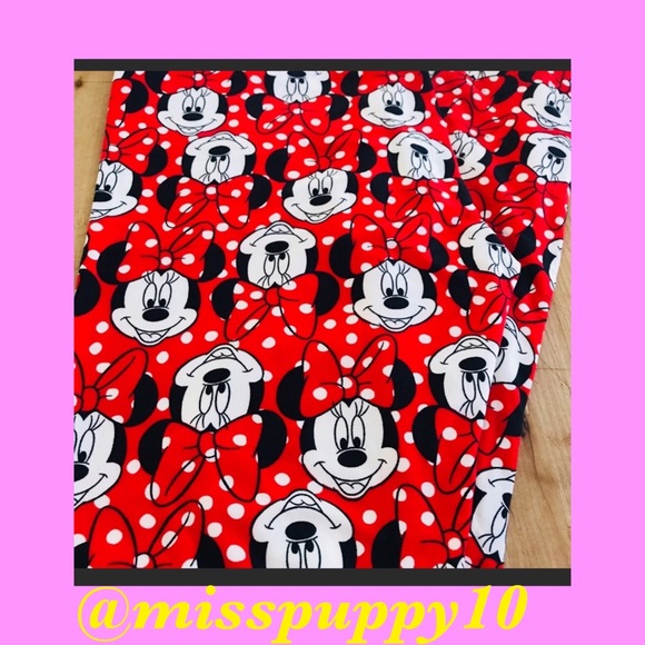 FINAL PRICE‼️ Lularoe Disney Leggings Minnie Mouse - Picture 4 of 4